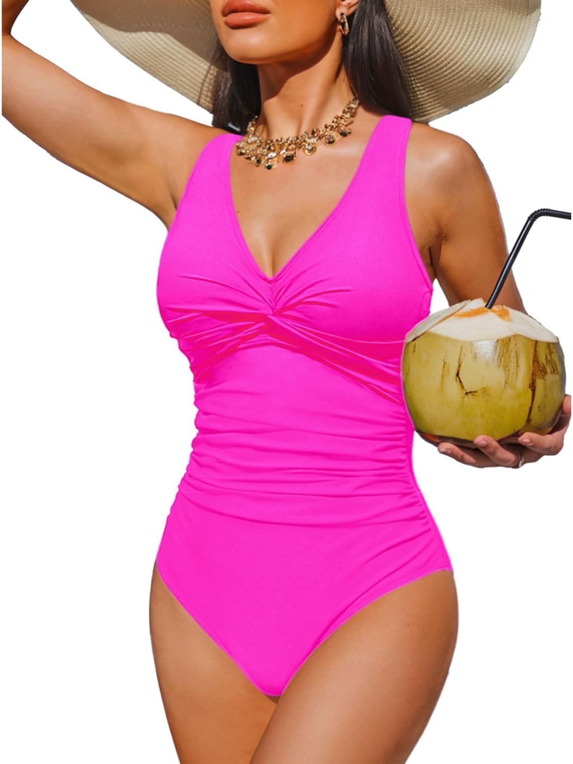 Holipick Women Tummy Control One Piece Swimsuit for All Sizes