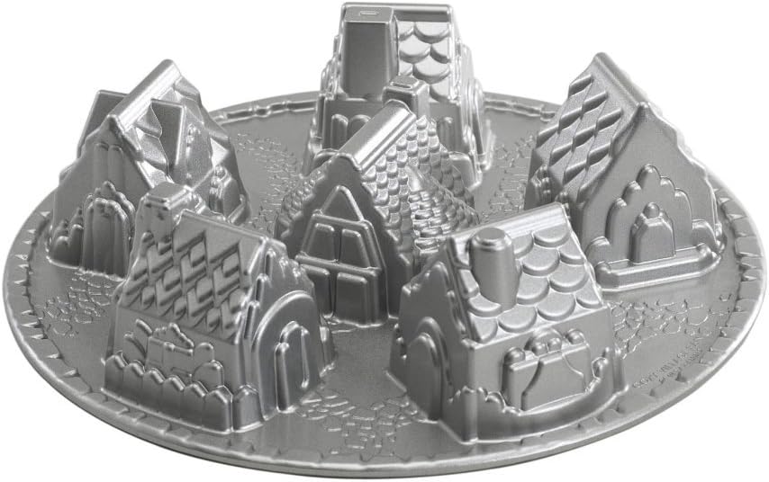Nordic Ware Cozy Village Gingerbread House Pan for Festive Baking