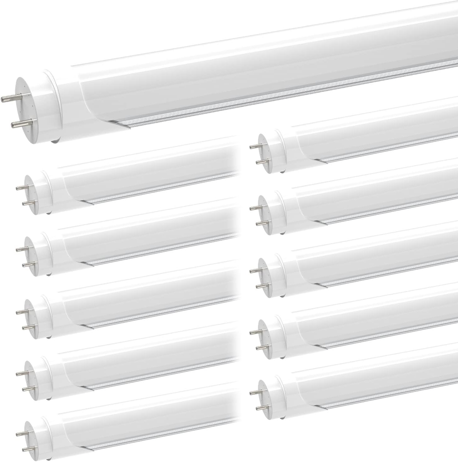 CNSUNWAY 4FT LED Tube Lights - Energy Efficient Garage Lighting