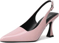 Susanny Slingback Kitten Heels Elegant Pointy Pumps - Comfortable 3.54