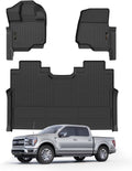 Floor Mats Custom Fit for Ford F150 F-150 2015-2025 SuperCrew Cab