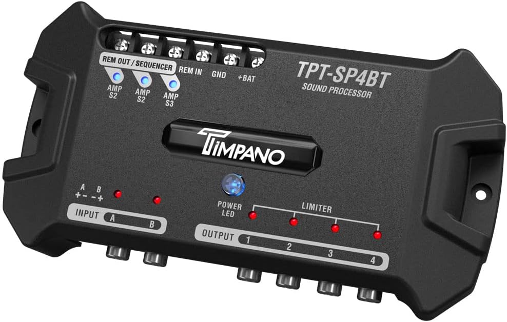 Timpano TPT-SP4BT Bluetooth DSP Car Audio Processor for Custom Sound