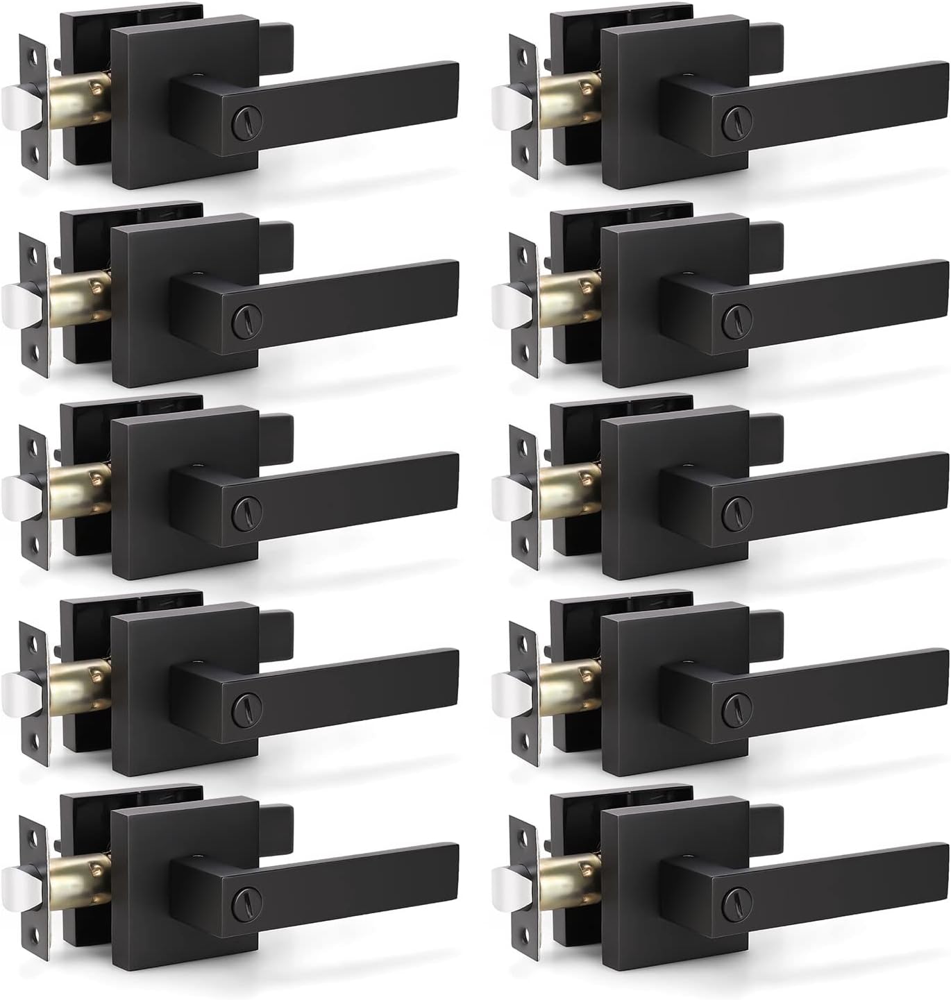 Heavy Duty Black Door Knobs for Privacy and Security Needs