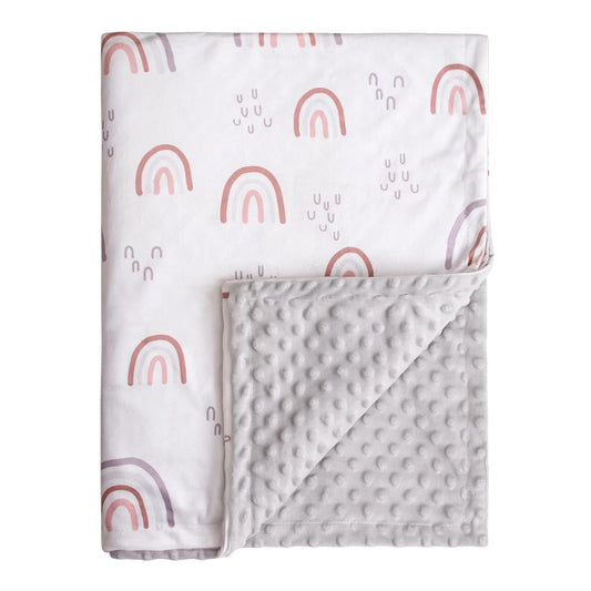 Super Soft Rainbow Baby Blanket, Nursery Essential!