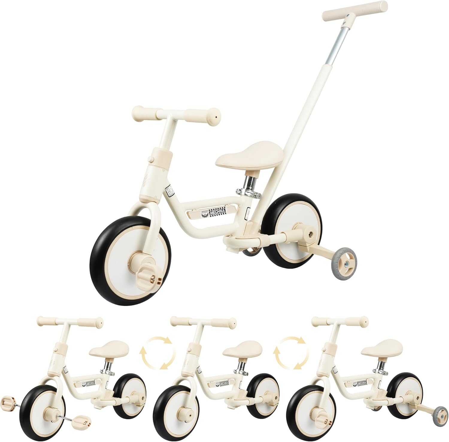 MEGHNA 4-in-1 Toddler Balance Bike - Easy Assembly!