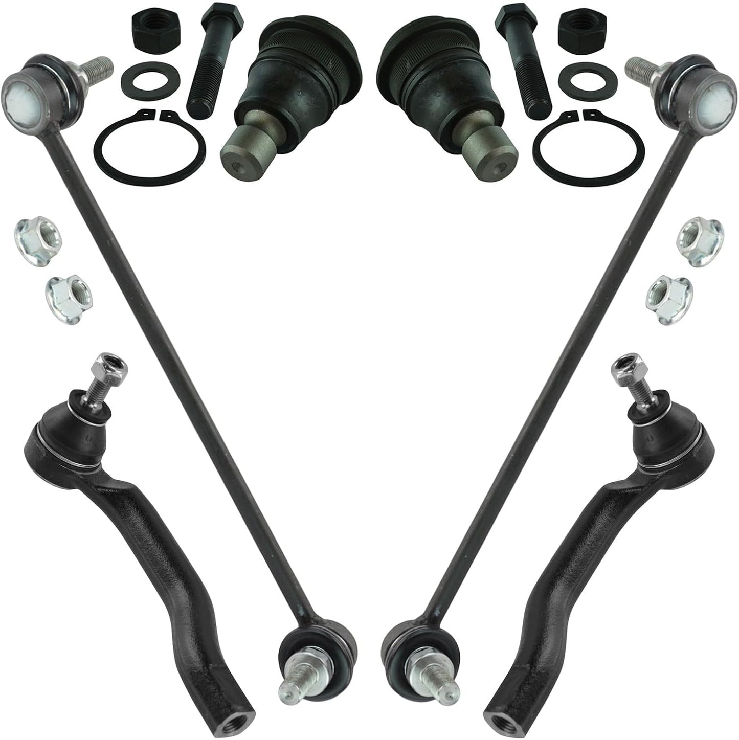 TRQ Front Steering & Suspension Kit for 2008-2013 Nissan Rogue