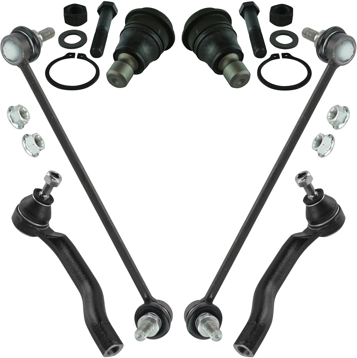 TRQ Front Steering & Suspension Kit for 2008-2013 Nissan Rogue