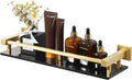 Alise Bathroom Glass Shelf with Stainless Steel Railing for Style