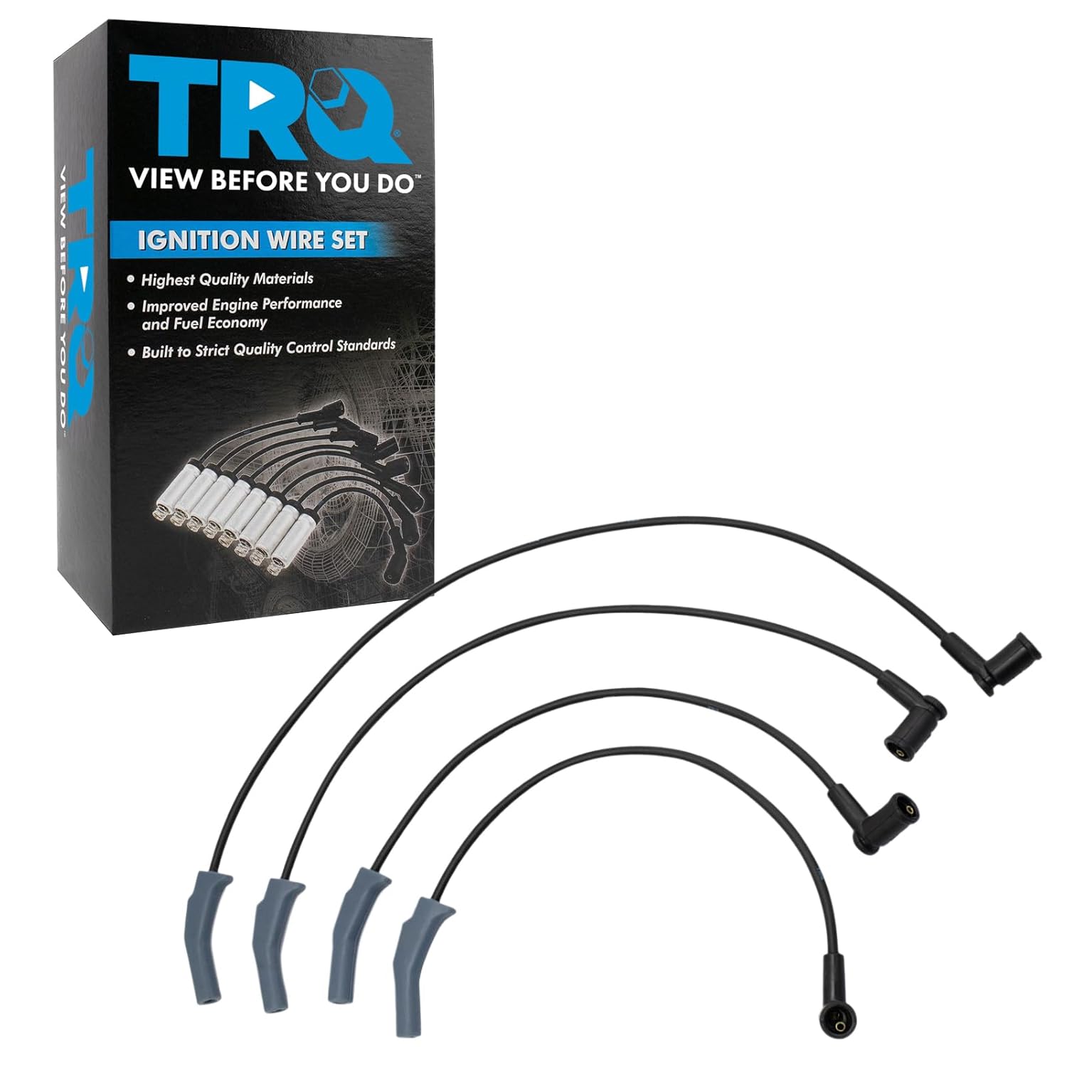 TRQ Engine Ignition Spark Plug Wire Kit for Ford Focus L4 2.0L