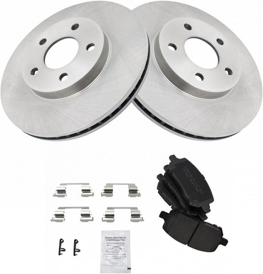 TRQ Front Brake Pad & Rotor Kit for Chevrolet Cobalt 2007-2010