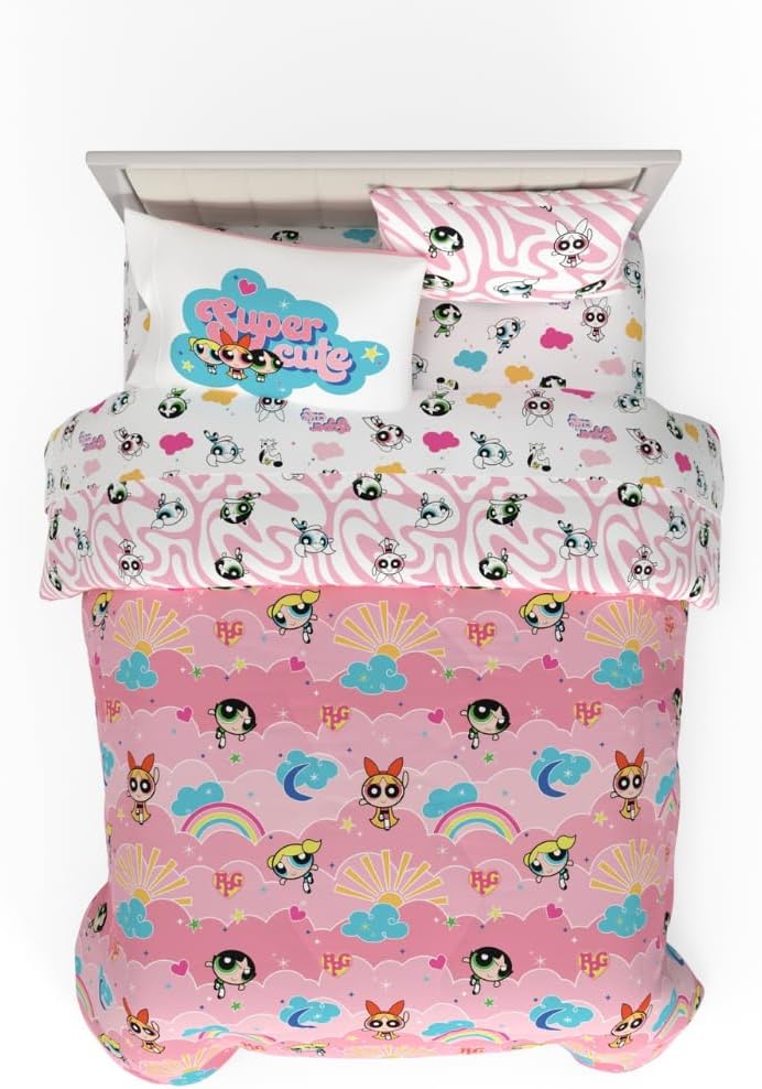 Powerpuff Girls Bedding Set - Super Soft Comforter & Sheets