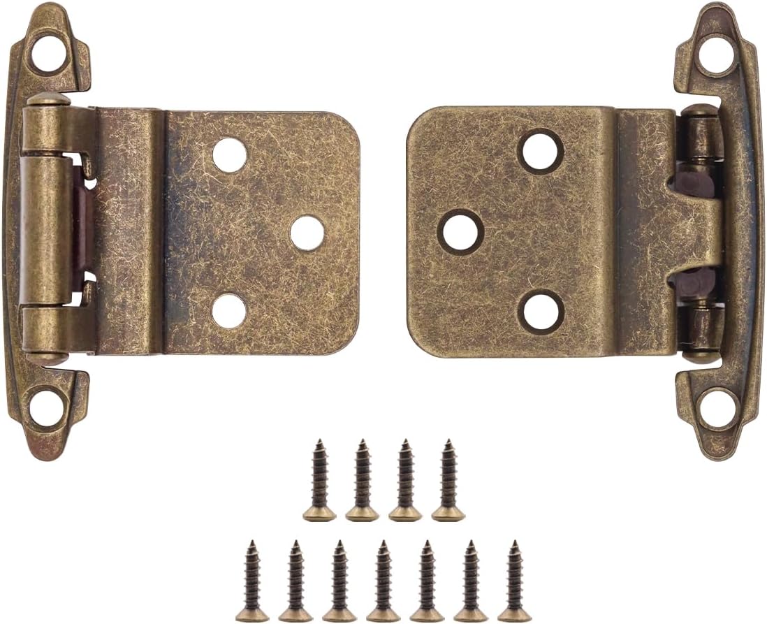 Donanim Antique Brass Inset Cabinet Door Hinges for Easy Use