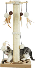 Cat Scratching Post Sisal Scratch Post with Toys - Stable 30in