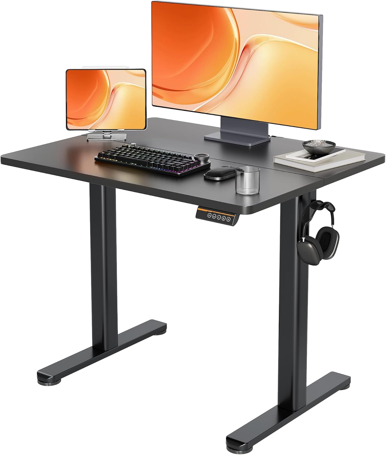 Claiks Electric Height Adjustable Stand Up Desk for Home Office