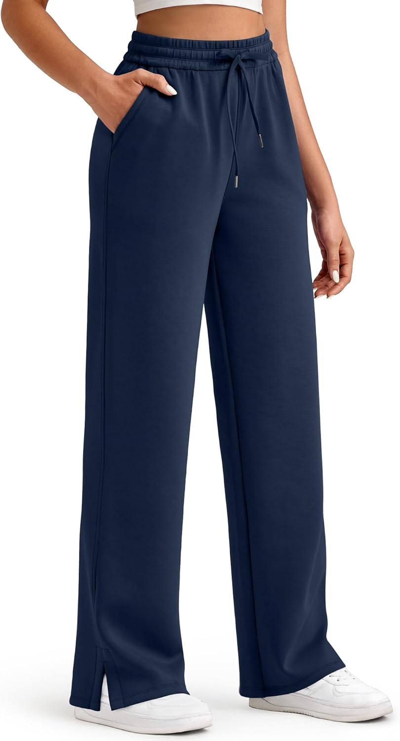 Smoofit Modal Soft Women's Wide Leg Sweatpants for Comfort
