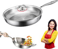 2025 Titanium Hammered Pan Pro with Lid - Durable Non-Stick Nutri Pan