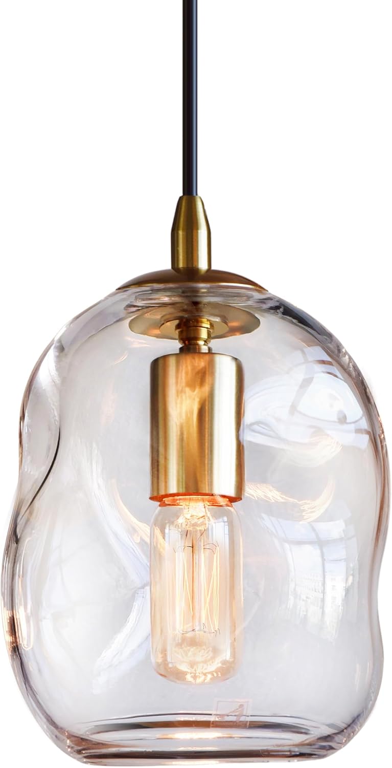 CASAMOTION Pendant Lights for Kitchen Island - Modern Gold Design