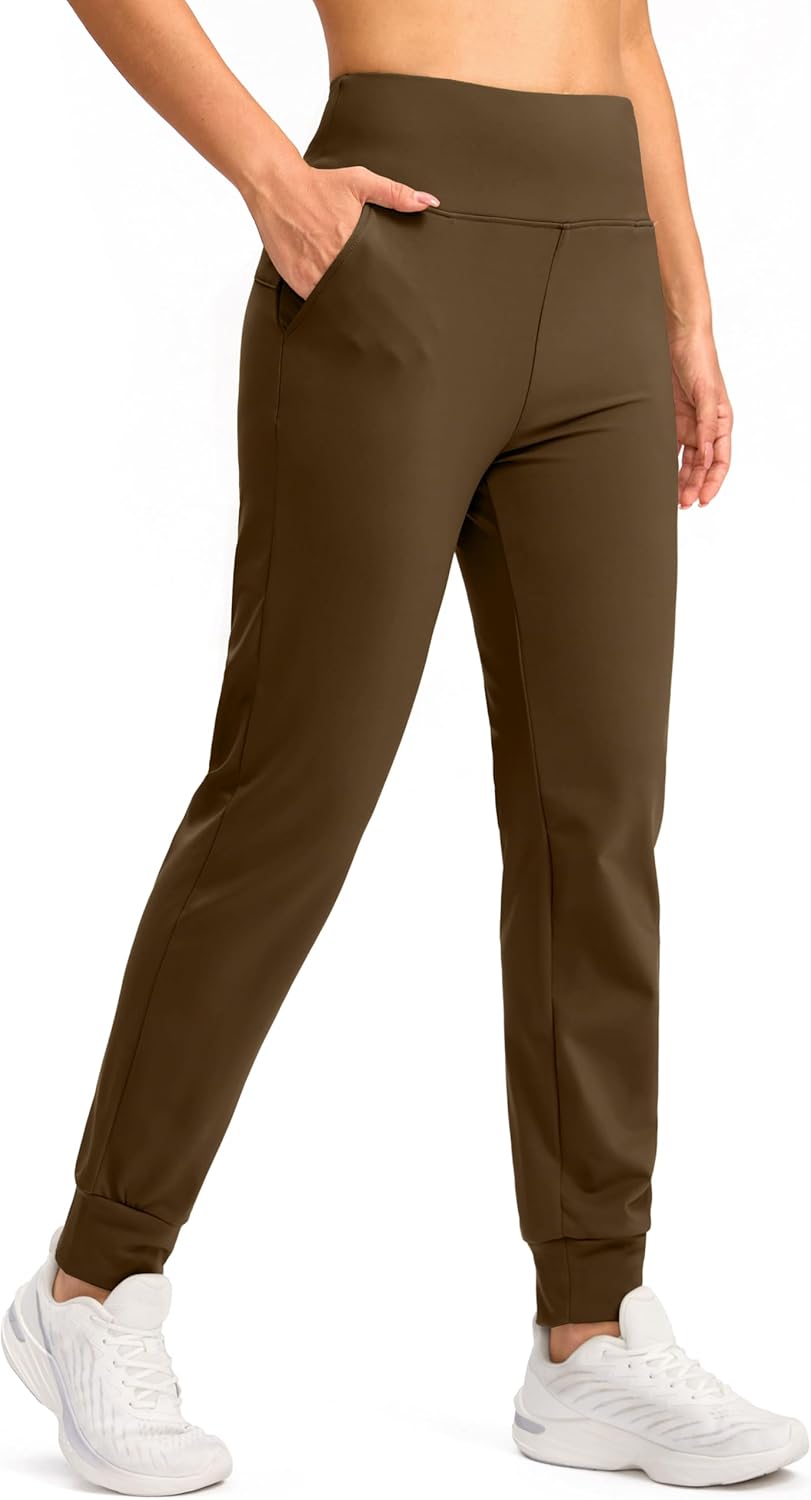 SANTINY Women's Fleece Lined Joggers for Winter Activities