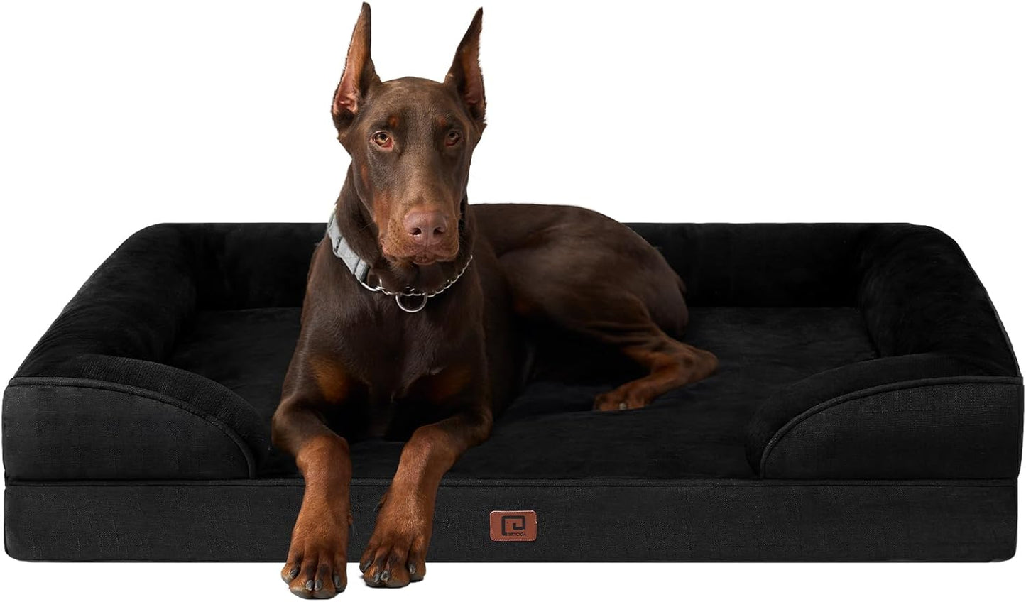 Orthopedic XL Dog Bed with Waterproof Memory Foam for Comfort