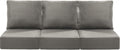 Luxury 22x24 6-Inch Patio Chair Cushions Set of 3 - Deep Seat Support