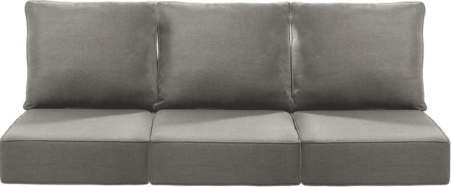 Luxury 6-Inch Patio Chair Cushions Set of 3 for Comfort