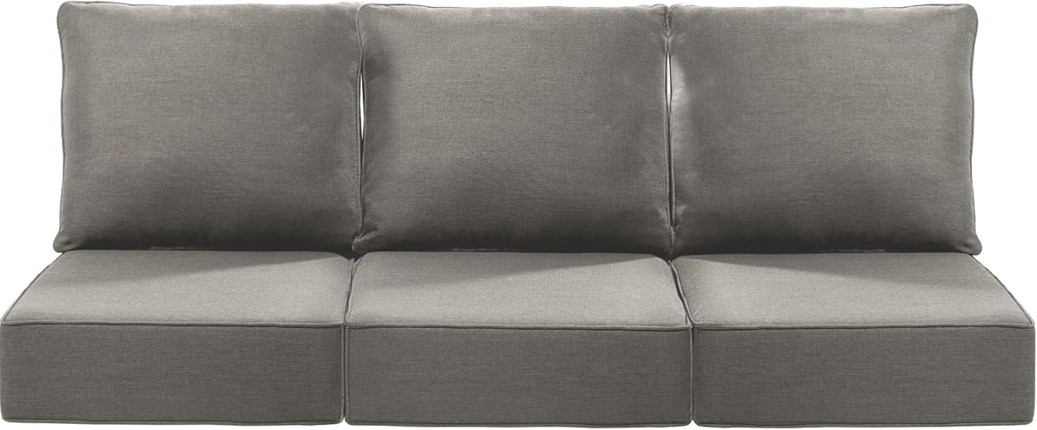 Luxury 6-Inch Patio Chair Cushions Set of 3 for Comfort