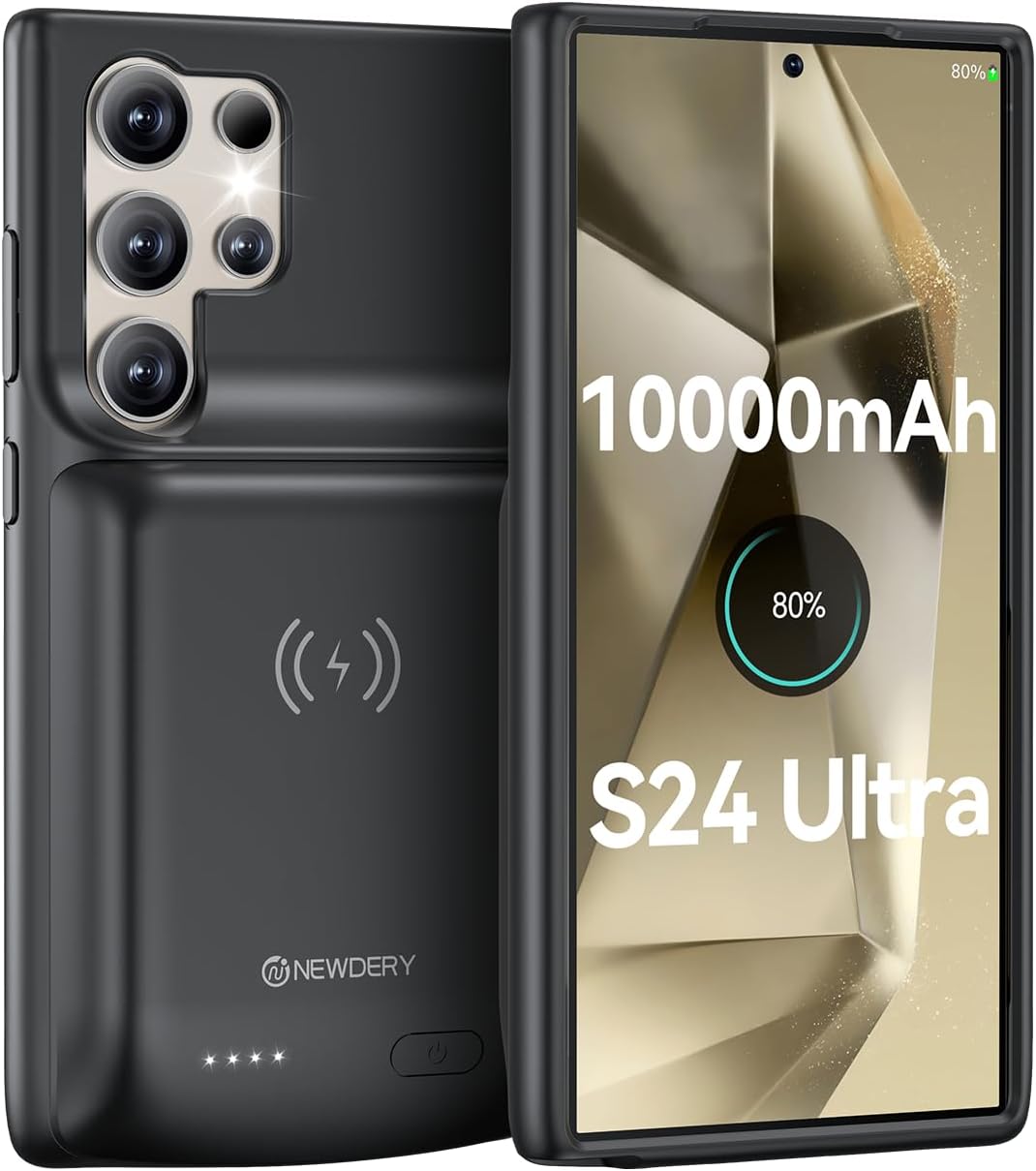 NEWDERY Battery Case for Samsung S24 Ultra - 10000mAh Power