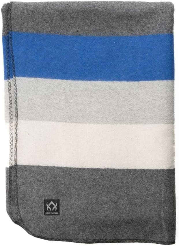 Arcturus Rainier Wool Blanket - Heavy, Warm, Washable Comfort