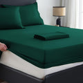 Extra Deep Pocket Queen Sheets Cotton 1000 TC - Dark Green