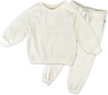 Organic Cotton Baby Velour Sweatshirt and Jogger Set - Cozy Fit