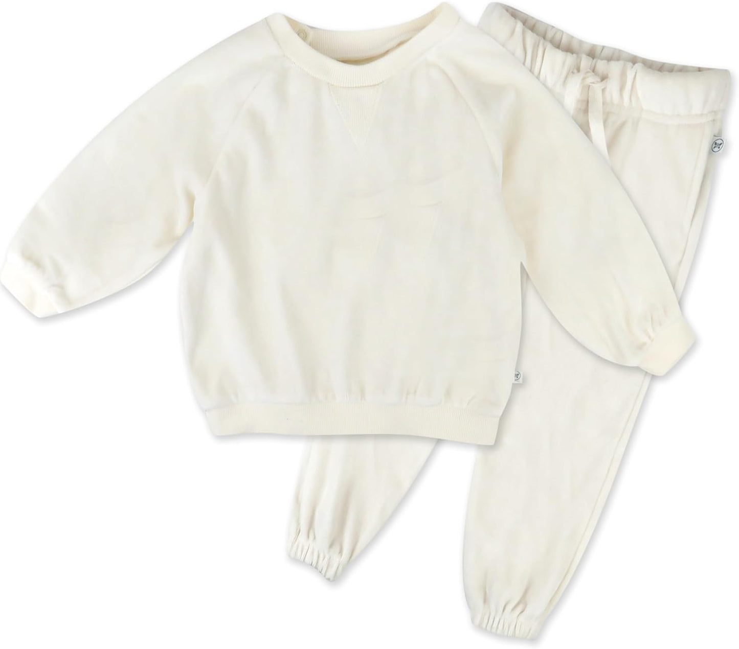 HonestBaby Baby 2-Piece Cozy Velour Organic Cotton Set