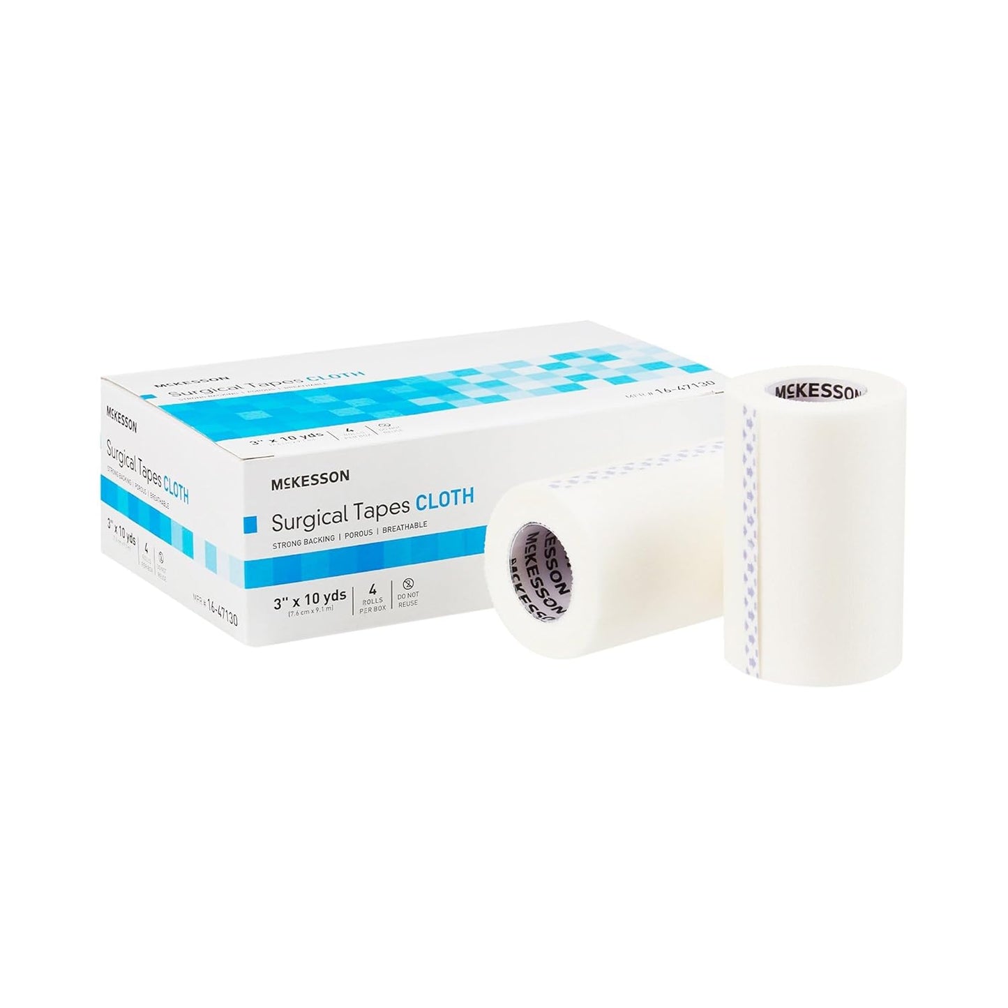 McKesson Surgical Tape, Non-Sterile, Air Permeable Cloth Rolls