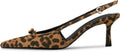 MAVMAX Slingback Heels Kitten Heels with Bow Pointed Toe