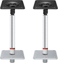 Boat Seat Pedestal Base Mount Kit with Lock in 3/4ft Pin - 7x7 Base