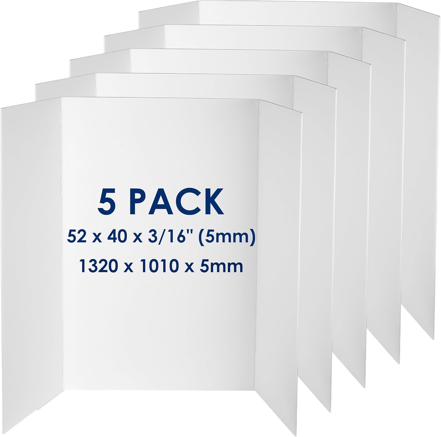 Foam Board Trifold 52 x 40 x 3/16 in - Perfect for Displays