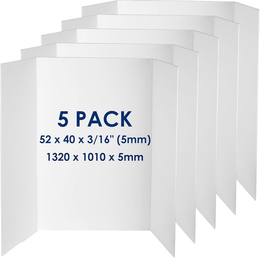 Foam Board Trifold 52 x 40 x 3/16 in - Perfect for Displays