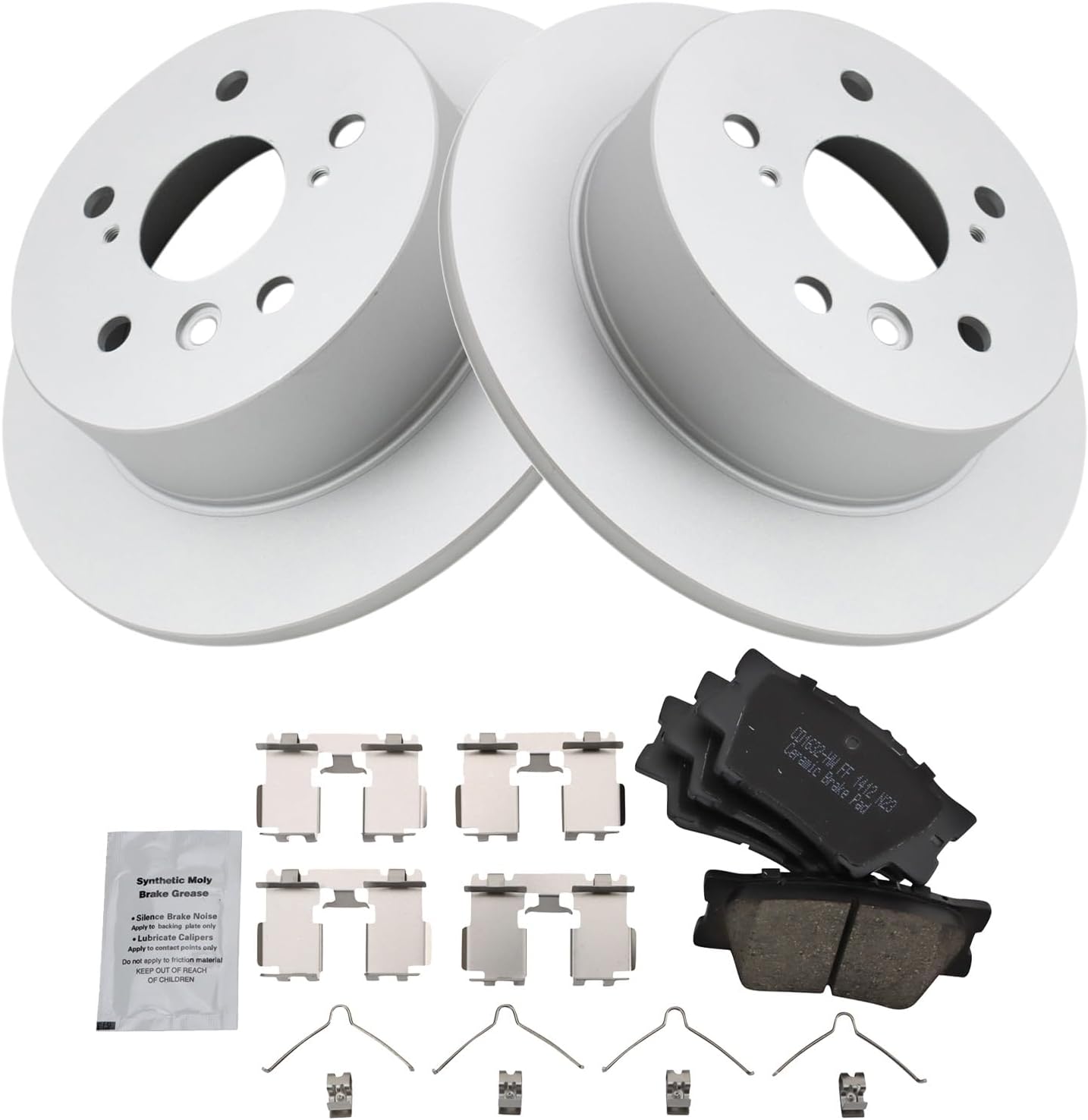 TRQ Rear Brake Pad & Rotor Kit for Lexus ES350 & Toyota Avalon