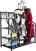 SNAIL Golf Bag Garage Storage Organizer for 2 Golf Bags and Gear