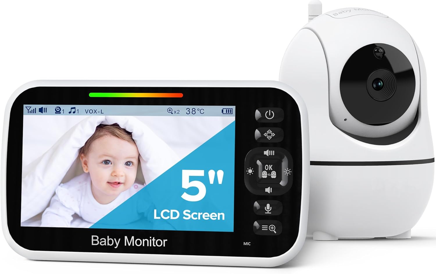 GoodBaby Baby Monitor with Camera and Audio - Secure & Reliable