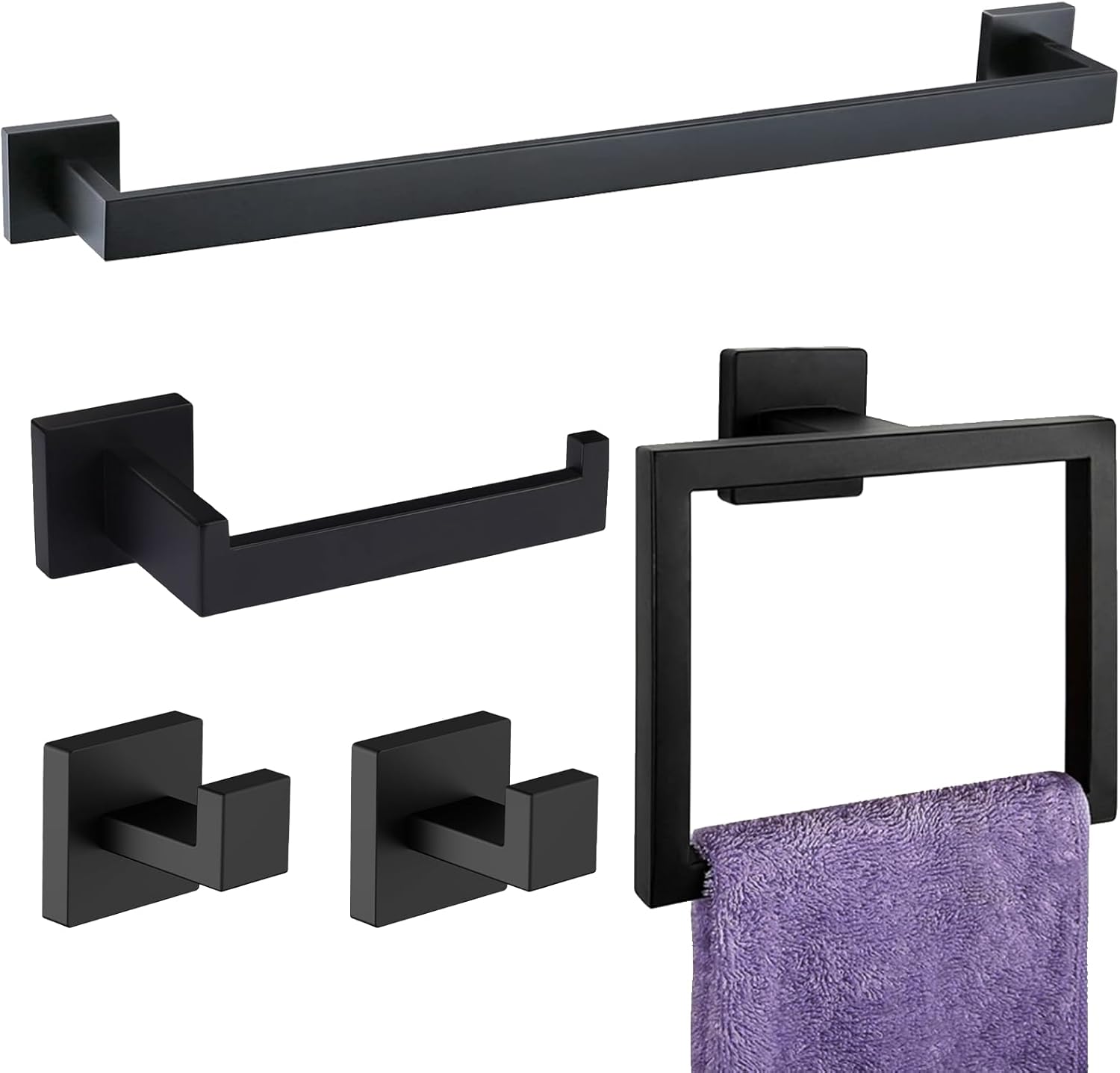 JUSTHERE Bathroom Hardware Set for Modern Bathroom Accessories
