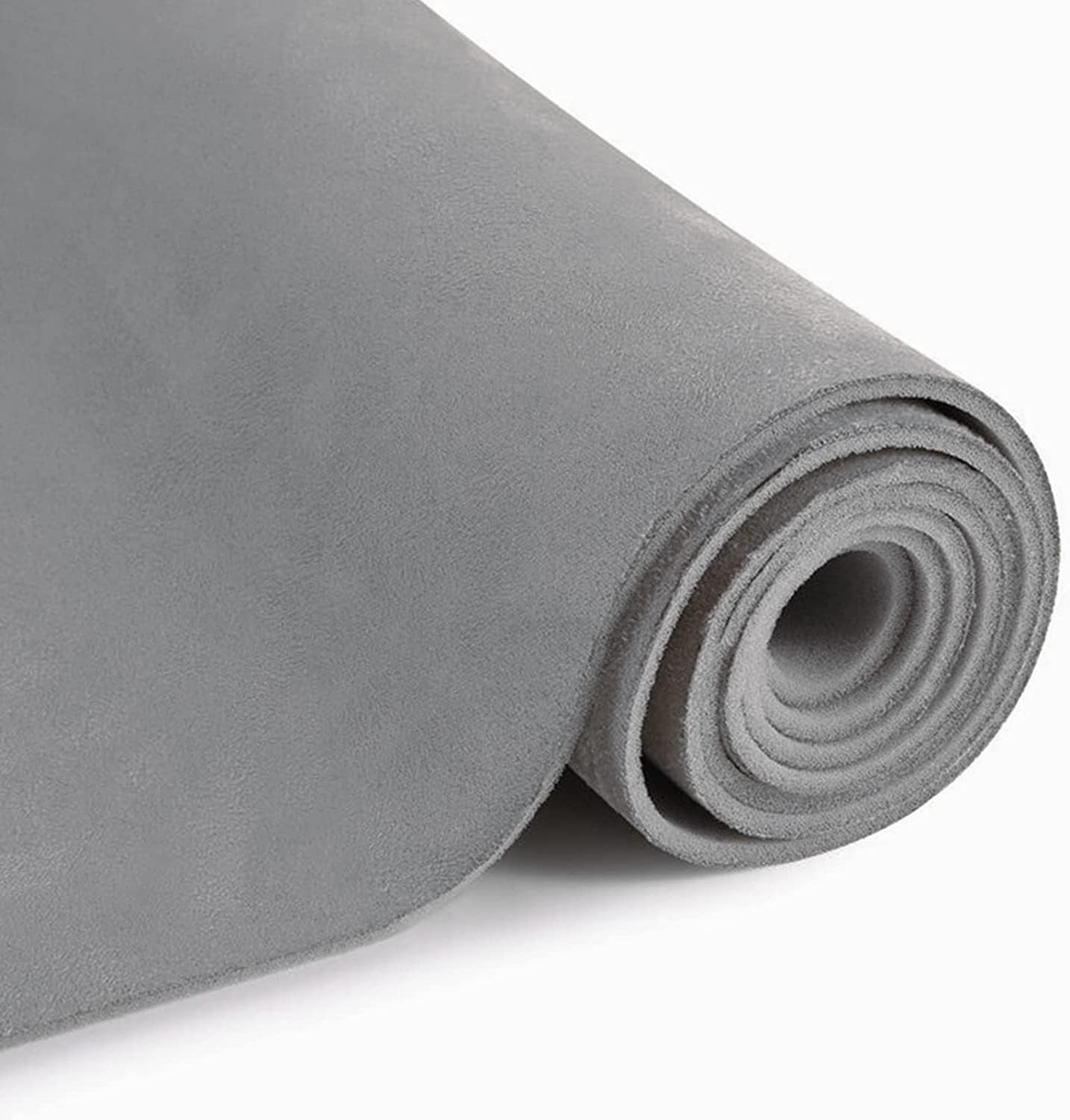 MOTUKA 118in x 60in Grey Suede Headliner Fabric for DIY Projects