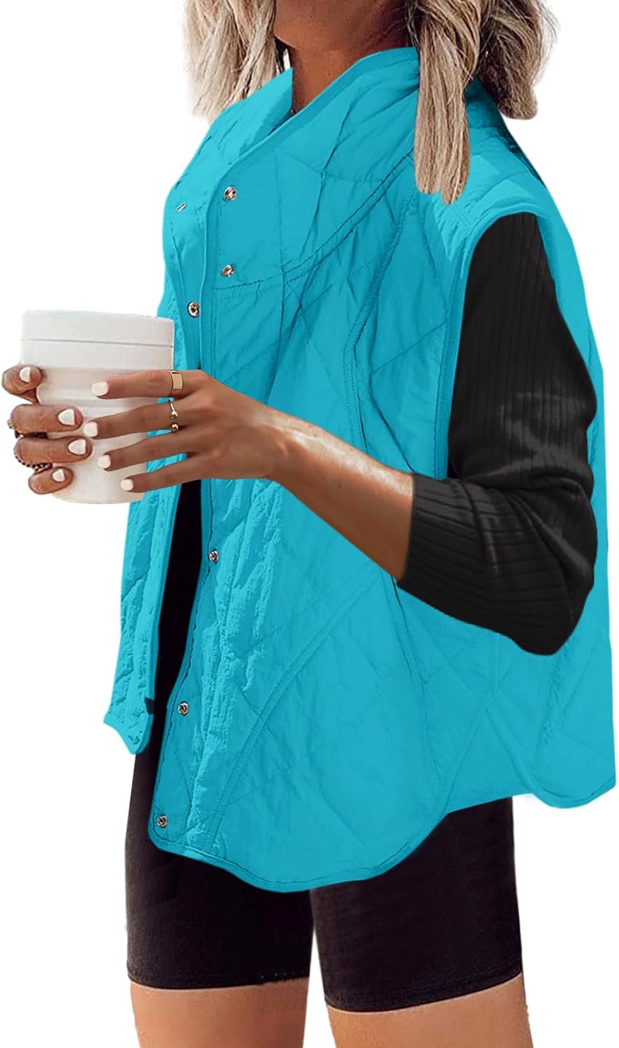 SENSERISE Womens Puffer Vest Quilted Lightweight Outerwear