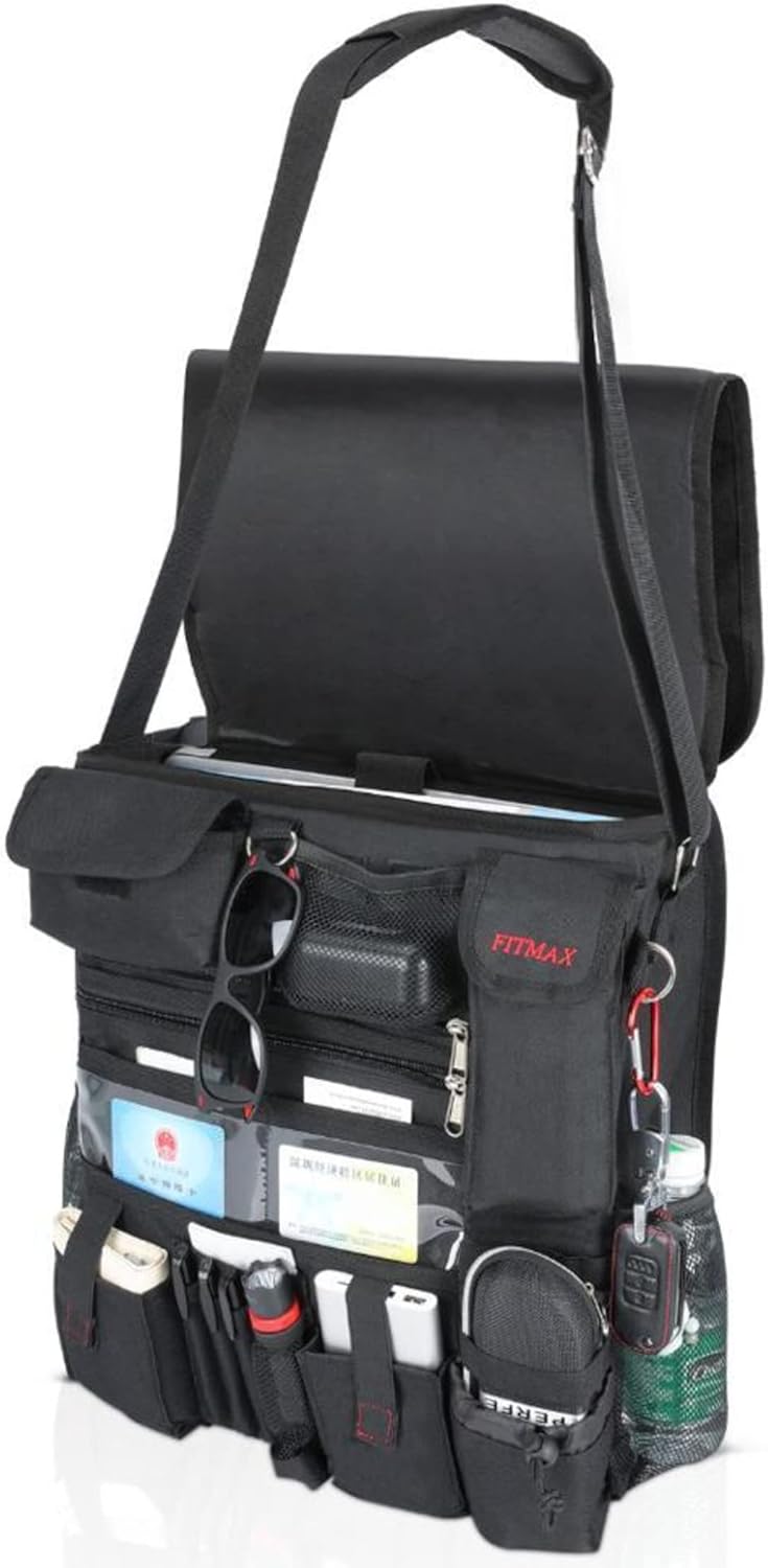 Spacious Car Truck Front Seat Organizer with 25 Compartments