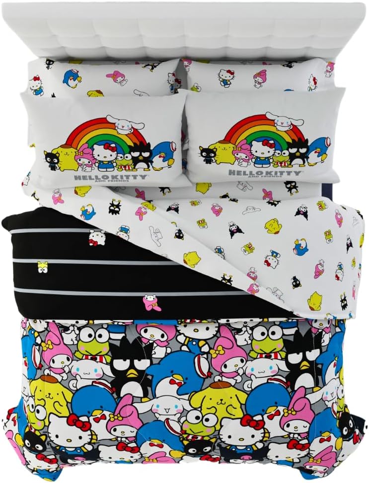 Hello Kitty & Friends Bedding Set for Queen Size Beds