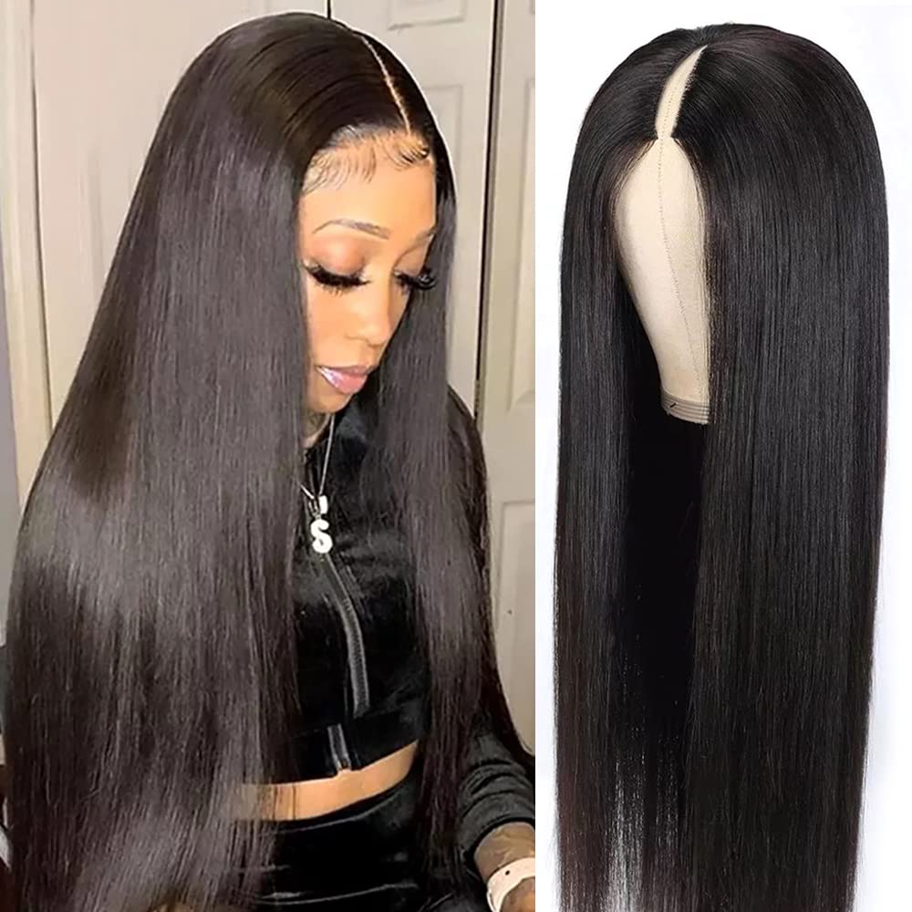 Upgrade Your Look with 18inch Straight V Part Wigs for Women