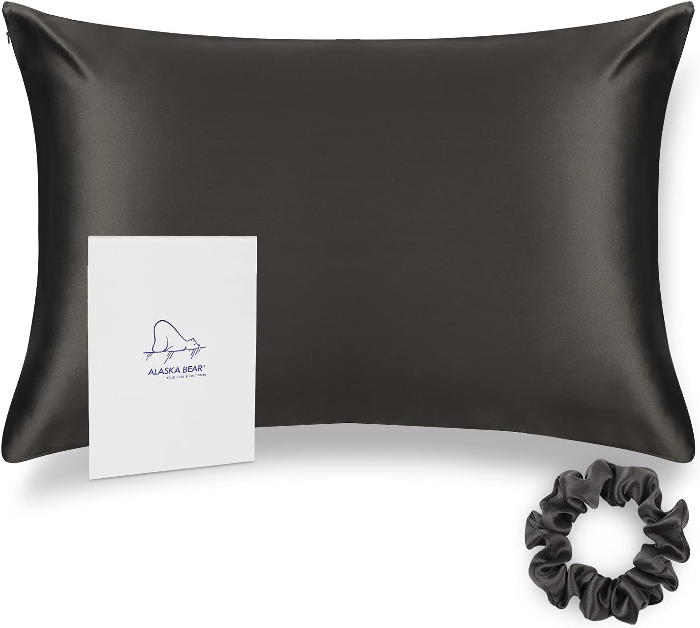ALASKA BEAR Silk Pillowcase for Hair Care and Skin Protection