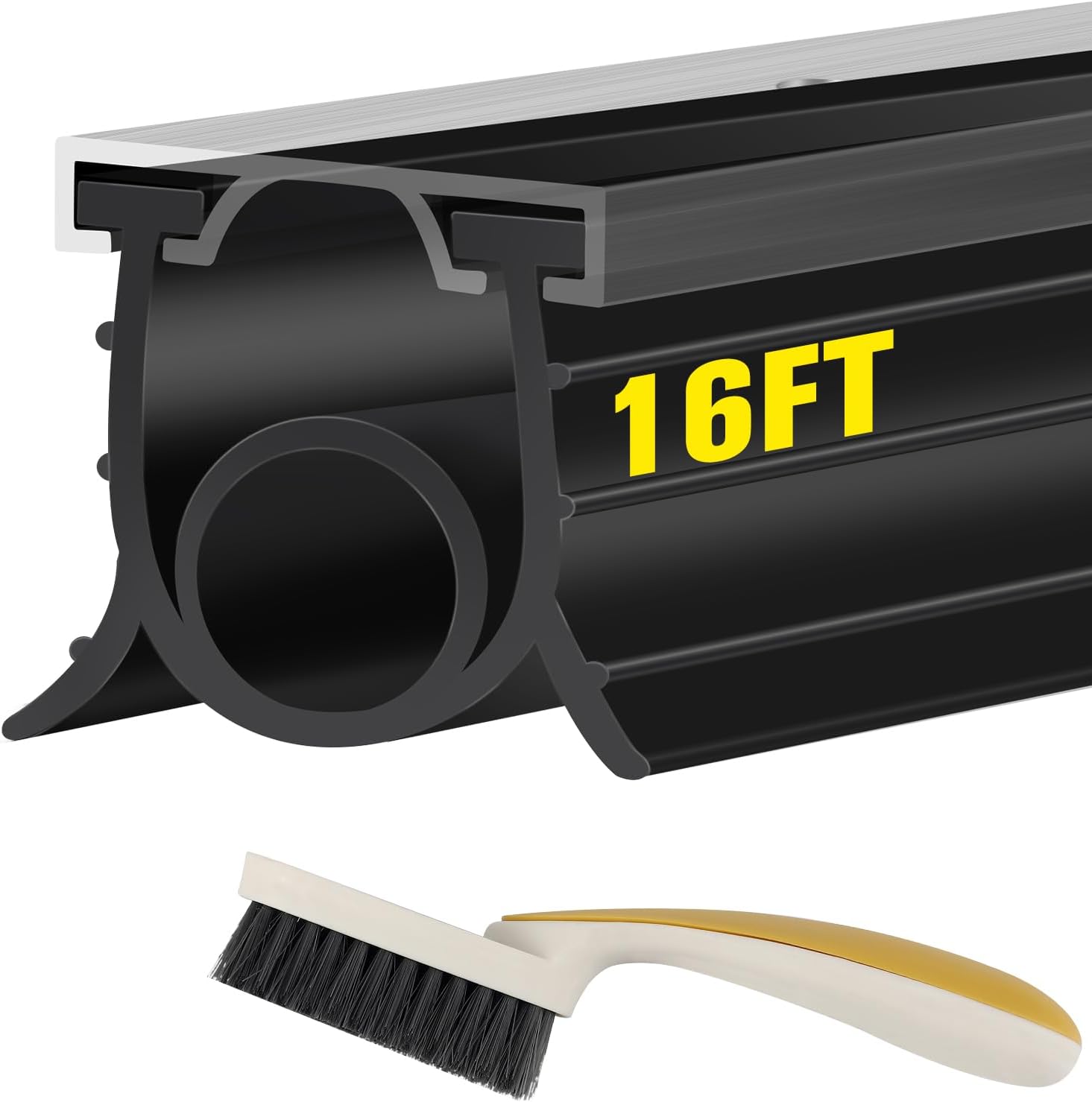 Garage Door Seals Bottom Rubber with 3-Sided Weatherproof Seal