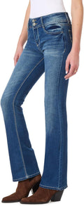 WallFlower Luscious Curvy Bootcut Jeans for Women - Size Inclusive 0