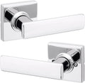Kwikset Breton Interior Passage Door Handle Lever - Polished Chrome
