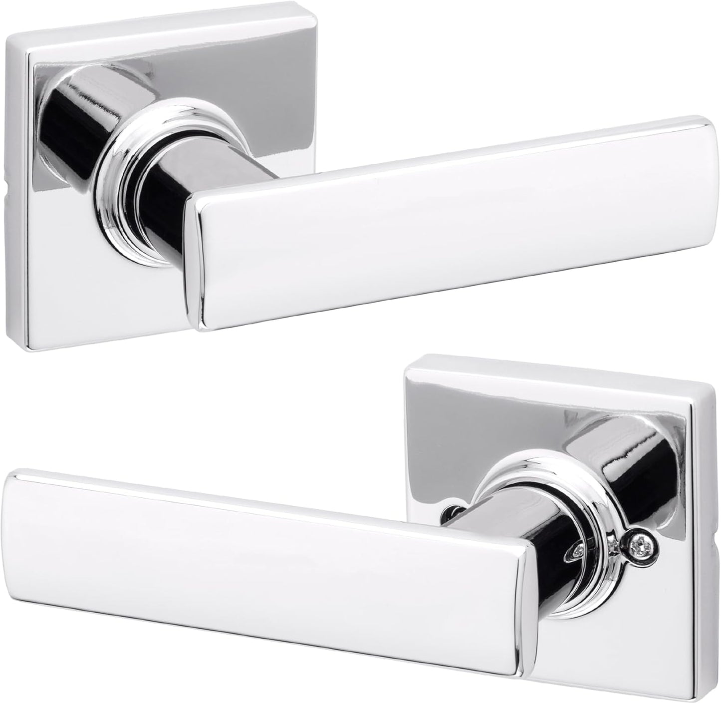 Kwikset Breton Interior Passage Door Handle for Closets and Hallways